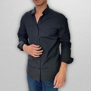 Black Button Down Dress Shirt